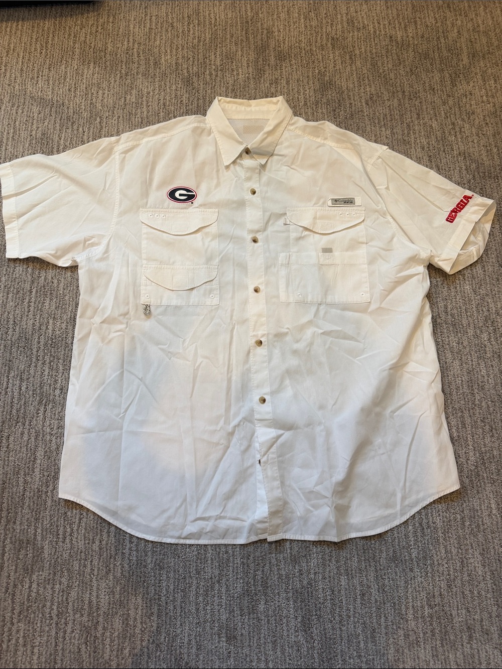 UGA / Georgia Bulldogs Columbia PFG fishing shirt